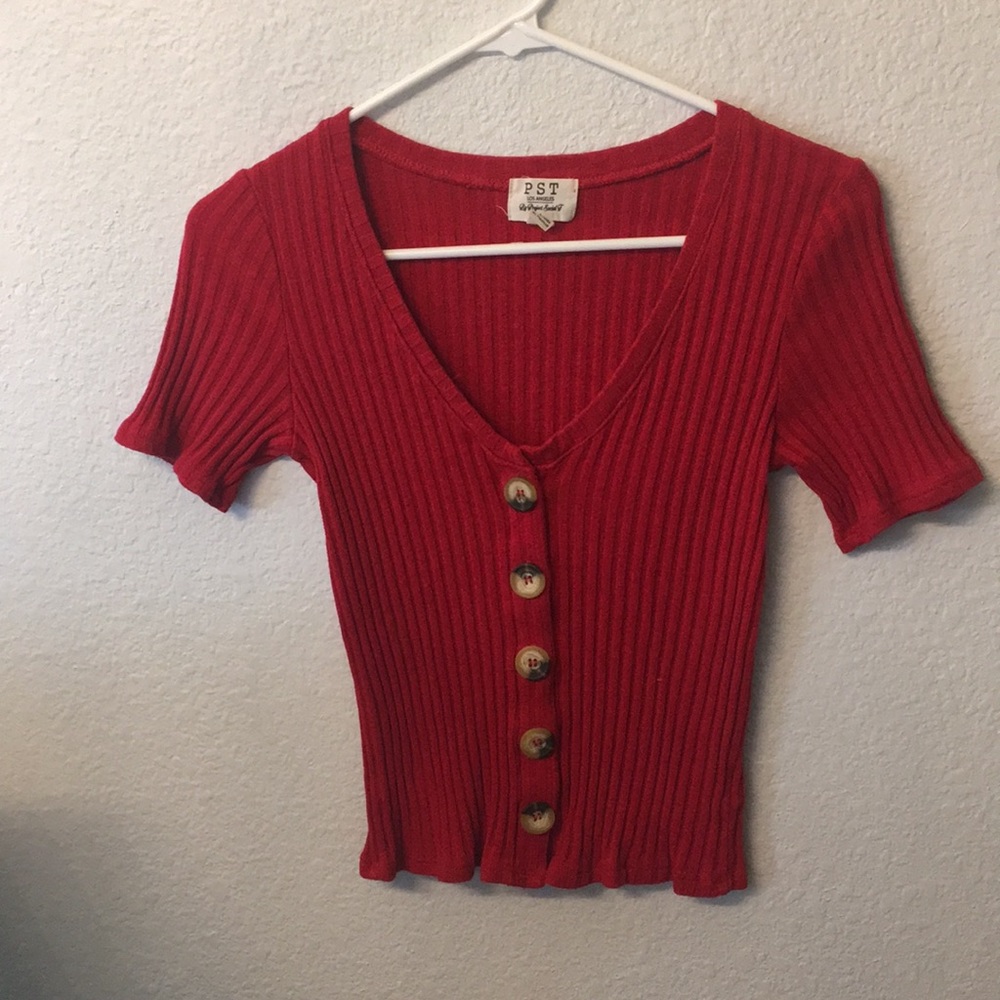 Fitted Ribbed Crop Top